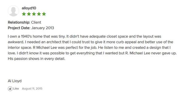 Al Lloyd Houzz 5 Star Review