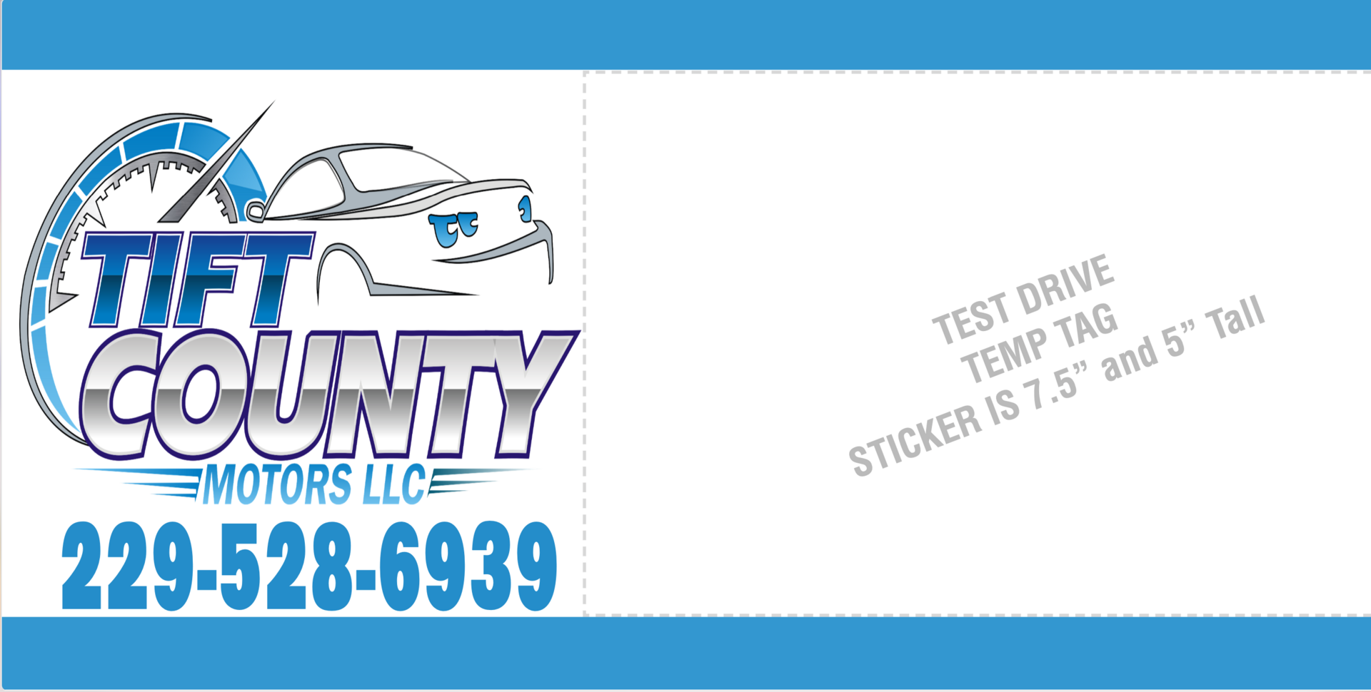 Dealer Custom Car Tags 24Hrs Fast Print Copies