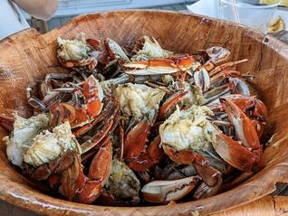 Eating Florida Blue Crabs
