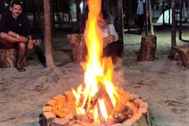 Campfire Seaside Beach Camping