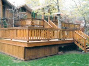 Clients deck after Clean It Right, professional pressure washing has come through and pressure washed the deck area.