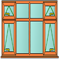 Style 85 oak window