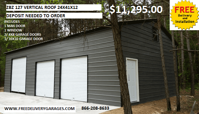 Free Delivery Garages Steel Garages Garage Kits Metal Garages