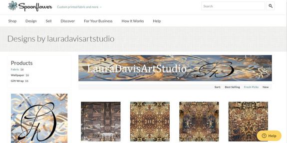 Fabric, Wallpaper & Giftwrap by Laura Davis Art Studio on Spoonflower