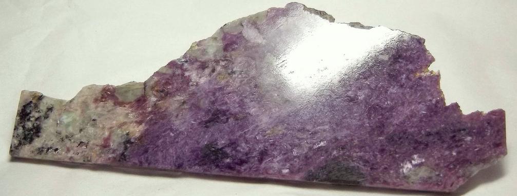 CHAROITE, AEGIRINE Acmite, PECTOLITE, TINAKSITE, STEACYITE - Murunskii Massif, Chara and Tokko Rivers Confluence, Aldan Shield, Sakha Republic (Saha Republic; Yakutia), Eastern-Siberian Region, Russia - type locality