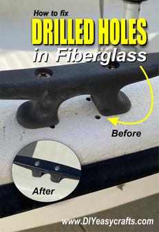 How to easily repair drilled holes in fiberglass