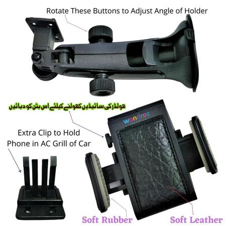 Mobile Phone Holder in Pakistan. Use Mobile Holder on Car Windscreen or Plain Surface in Home or Office