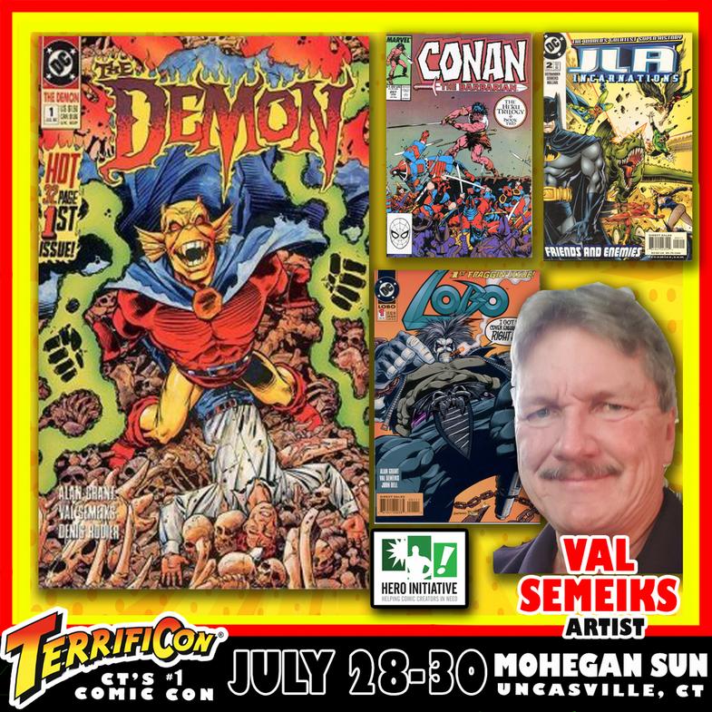 val semeiks terrificon Connecticut's #1 comic con