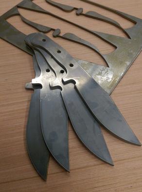 Waterjet knife blanks for DIY knife making projects. www.DIYeasycrafts.com