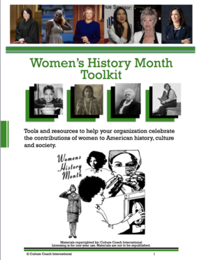 Women's History Month Toolkit Title Page