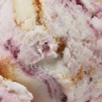 Cheesecake ice cream with tangy blueberry ripple & cheesecake chunks