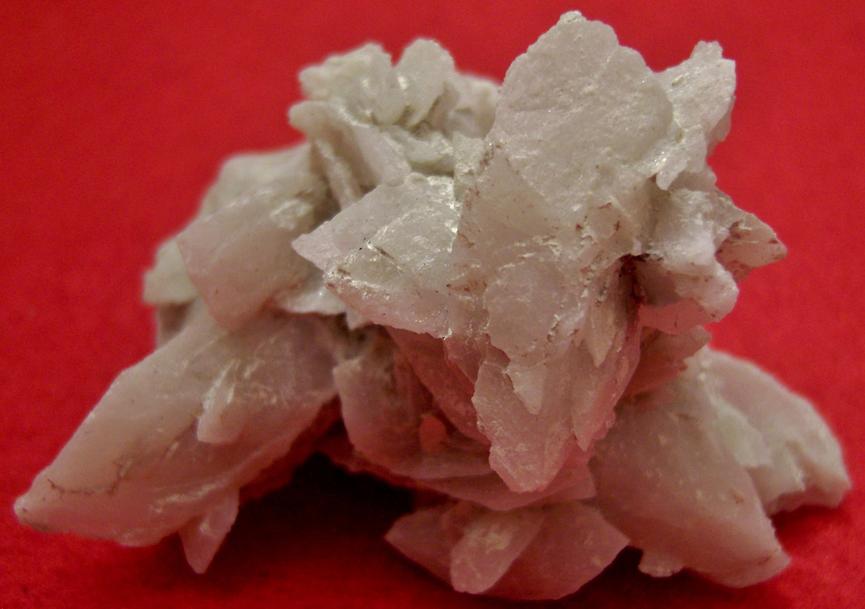 Calcite pseudomorph after Glauberite crystals, Camp Verde District, Yavapai County, Arizona, USA, ex Ted Morley, circa1960