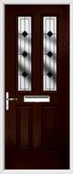 2 Panel 2 Square Composite Door resin lead glass