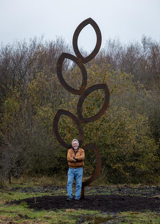 Regeneration sculpture by Kevin O'Dwyer at Lough Boora Discovery Park