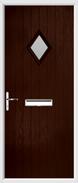 Cottage Diamond Composite Door obscure glass