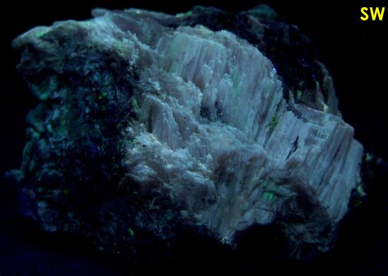 SW LW fluorescent SORENSENITE, AEGIRINE ACMITE - Kuannersuit plateau (Kvanefjeld), Ilimaussaq complex, Narsaq, Kujalleq, (Kitaa Province; West Greenland), Greenland, Denmark - Sørensenite type locality - ex Tom Pankratz