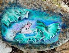 Garden Fairy Mural by Muralist Debra Power. Community Pride Volunteers. Placerville, California. Photo by Josette Johnson