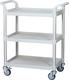 3 shelf plastic utility carts, hotel trolley, service trolley manufacturer