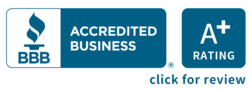 Better Business Bureau A + Accreditation Seal