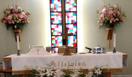 Altar with Green Vestments