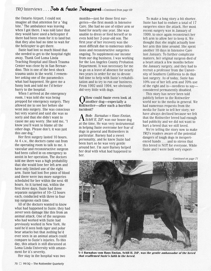 The Rottweiler Quarterly Interview
