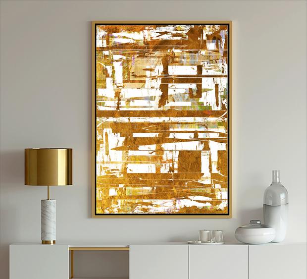 Gold Abstract Art, #Gold art, #abstract art, #Dubois Art