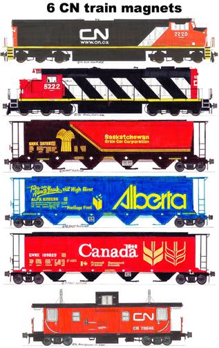 Canadian National And Its Predecessors 11"x17" Poster by Andy Fletcher signed 