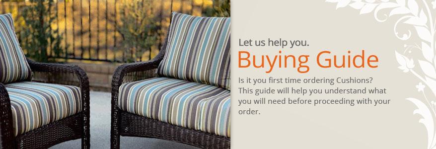 Guide to help you understand what is needed before ordering your new sunbrella replacement cushions