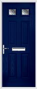 4 Panel 2 Square Composite Door fusion glass