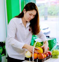giỏ hoa quả tết