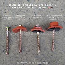Tornillo autoperforante para teja colonial en PVC LTA