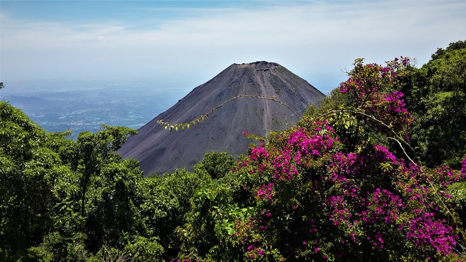 View to Izalco Volcano from Cerro Verde
