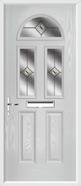 2 Panel 2 Square 1 Arch Composite Door fusion glass