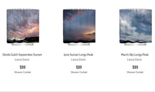Shower Curtains from Fine Art Photos & Collage by Laura Davis