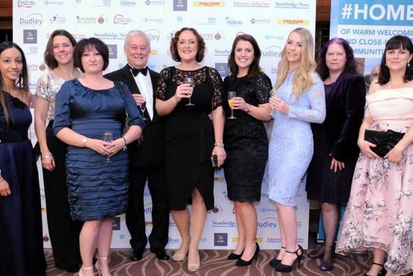 Image of team EPE celebrating their Forging a Future For All Business of the Year Winner 2019 status