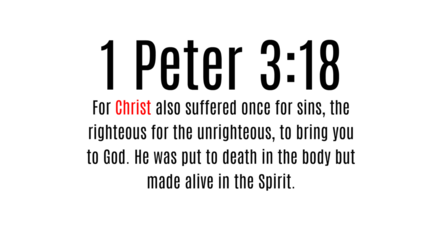 Verse Of The Day 1 Peter 3 18