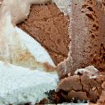 Swirls of rich, chocolate and fluffy marshmallow ice creams and topped off with chocolate-covered almonds.