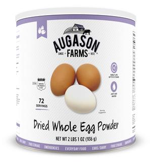 Augason Farms Whole Eggs Powder 33oz #10 Can – 72 Servings