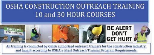 OSHA 10 & 30 hour training