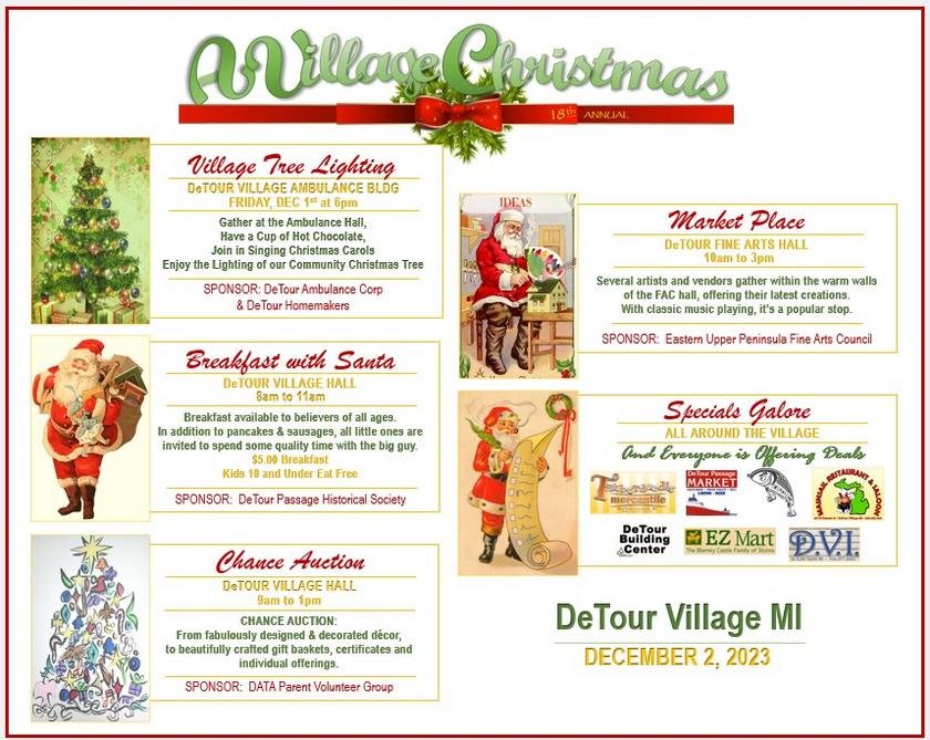 Village Christmas DeTour Village MI