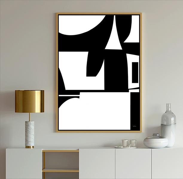 Black and white art, #abstract art