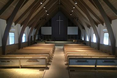 RP64 Par64 LED replacement lamp for church sanctuary lighting, save on energy and hvac costs, efficient lighting