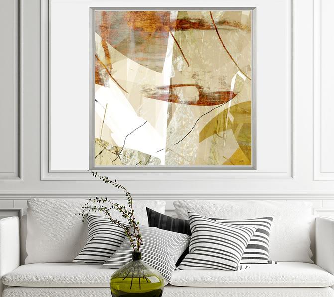 Beige and gray abstract art, #abstract art, #dubois art, #wallart, #beige, #gray