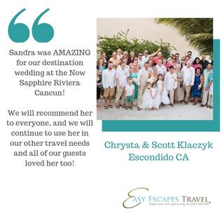 Easy Escapes Travel: Client Vacation Experiences & Testimonials