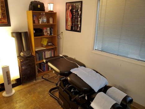 AGLA Chiropractic Blue Adjustment Room