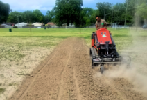 Grading and topsoil installation