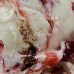 Creamy, no-sugar-added vanilla ice cream brimming with delicious, no-sugar-added blueberry and pomegranate ripples.