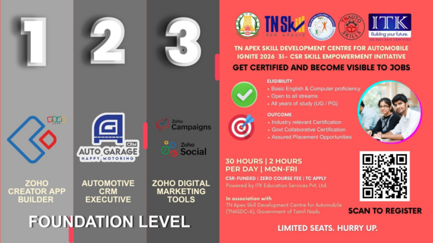 TN Auto Skills + ITK Joint Certification Program Brochure Image