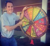 Picture of Young Hank Spinning the Wheel of Fun