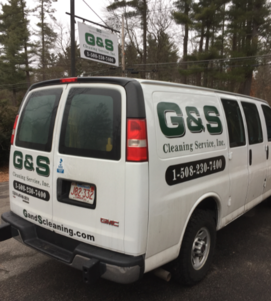 Signage on G and S work truck.